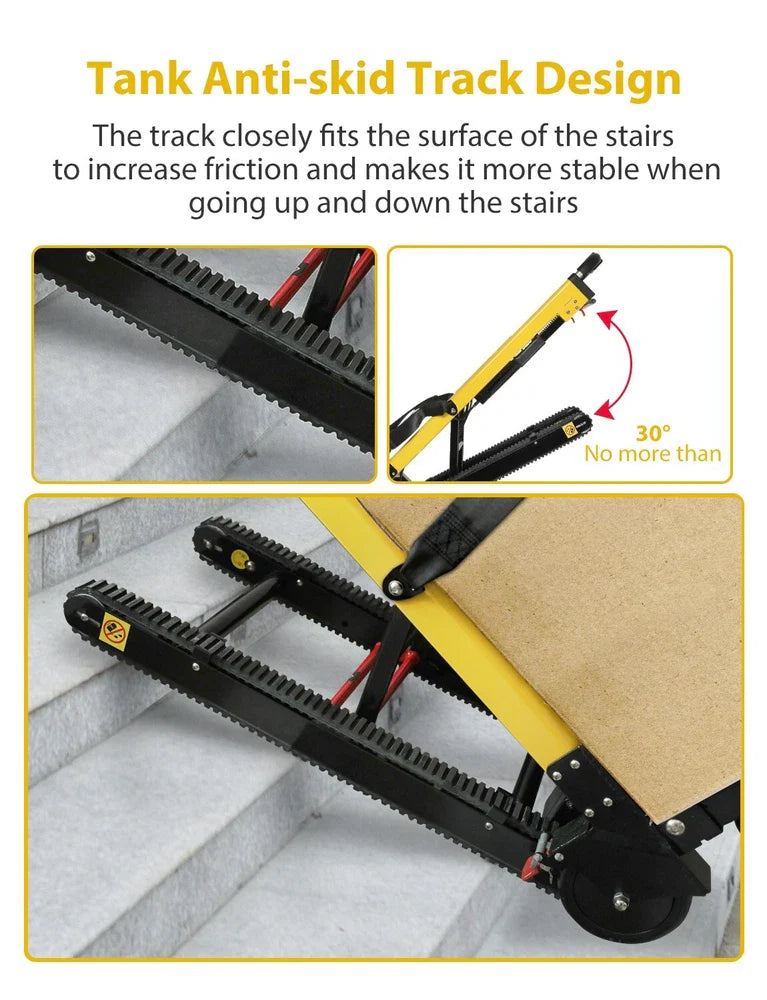 Electric Stair Climbing Hand Trucks Dolly Cart for Moving 441lb Capacity