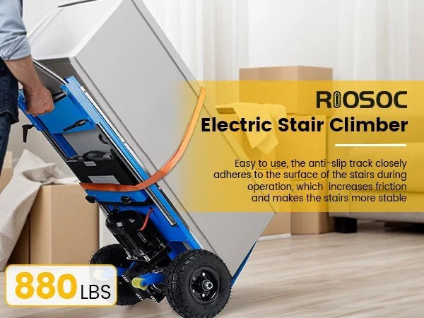 Electric Stair Climbing Dolly, 1200W Folding Stair Climber Hand Truck Dolly Cart