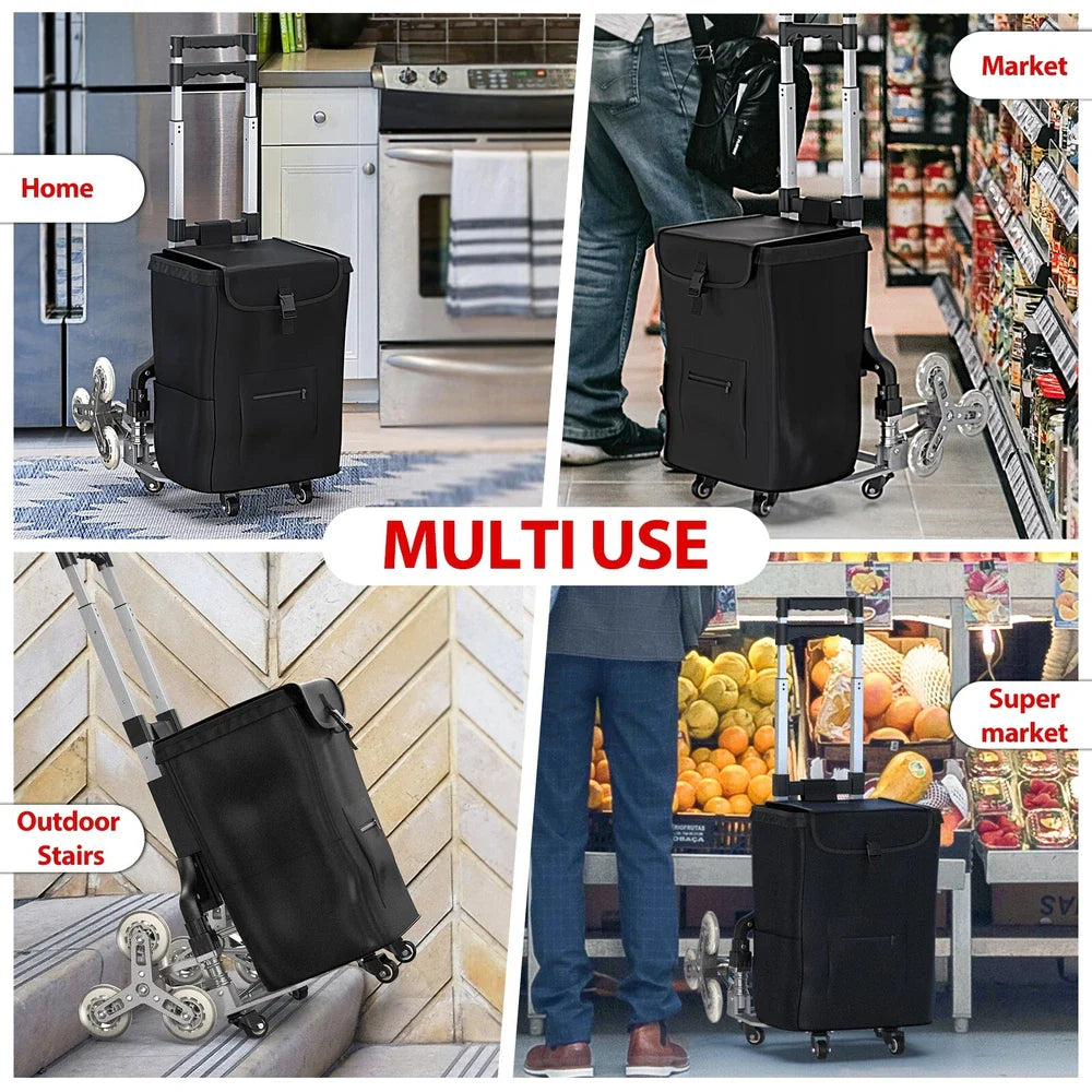 330 Lbs Capacity Stair Climber Hand Truck Dolly Heavy Duty Stair Climbing Cart