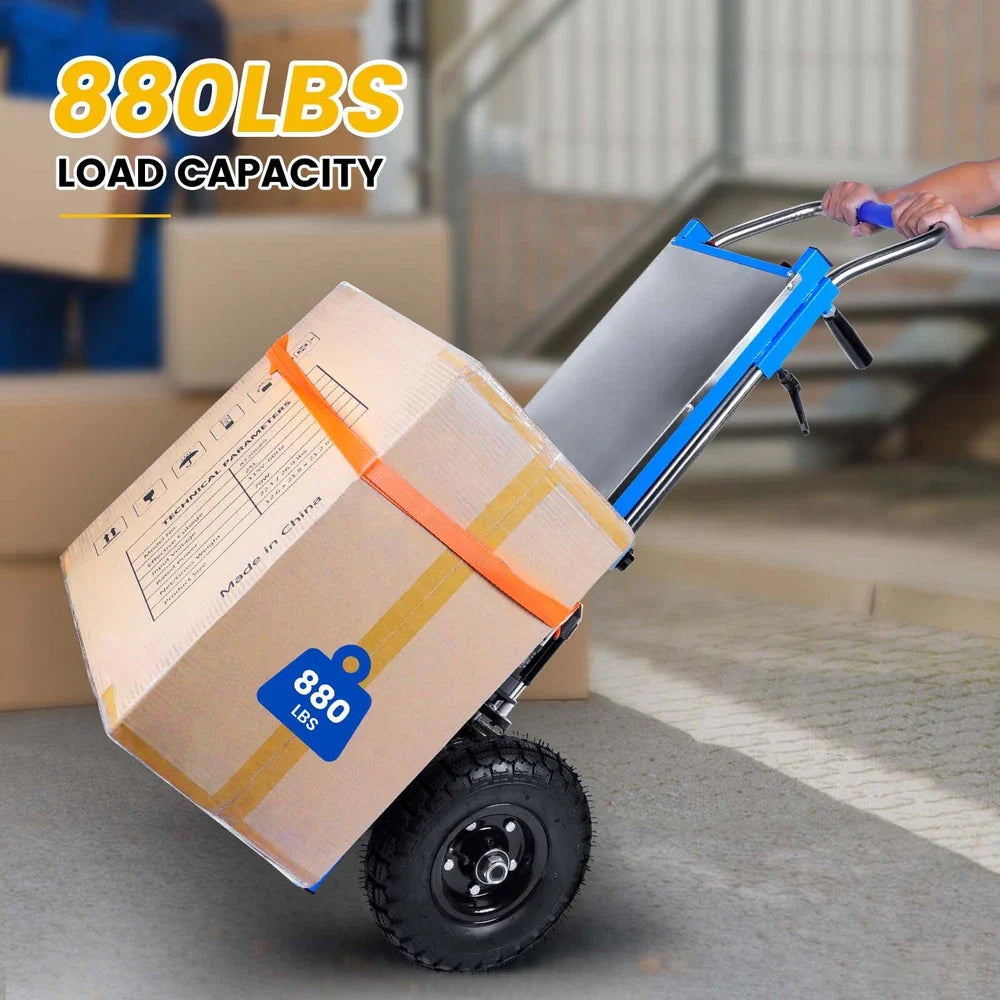 Electric Stair Climbing Dolly, 1200W Folding Stair Climber Hand Truck Dolly Cart